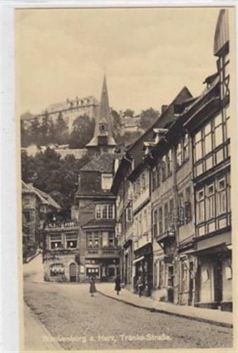 Blankenburg Blankenburg a. Harz. Tränke- Straße Kaffee Damköhler gelaufen 1927 kleiner Knick an der rechten unteren Ecke , sonst gut erhalten.