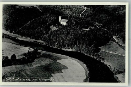 Roding 1939 Fliegeraufnahme der Wallfahrtskirche Heilbrünnl