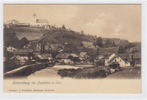 AK von Unternberg bei Neufelden. Teilansicht. Ungelaufen. Gute Erhaltung. PLZ 4120.