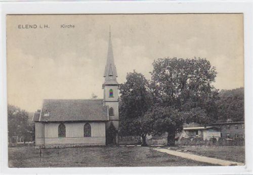 Kirche in Elend ungelaufen Gut erhalten.