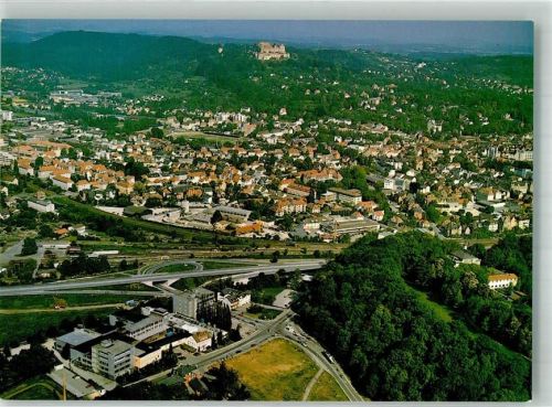 Coburg Fliegeraufnahme der Stadt mit dem Gaudlitzwerk