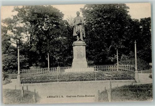 Ansbach Graf von Platen Denkmal