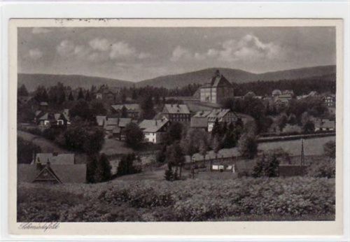 Schmiedefeld Schmiedefeld mit Gesamtansicht gelaufen von 1927. Gute Erhaltung.
