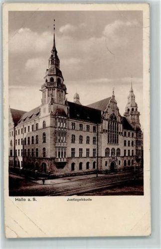 Halle 1909 Justizgebäude