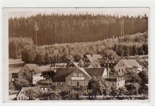 Sohland Sohland mit Partie an der Oberschmiede ungelaufen Leicht bügig, leicht fleckig, sonst gut erhalten.