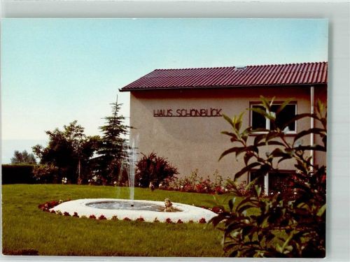 Fussingen Gasthaus Haus Schönblick Brunnen Foto Original aus Archiv eines Ansichtskartenverlags Ort handschriftlich