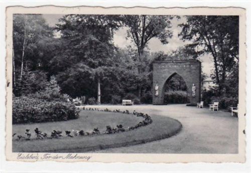 Lutherstadt Eisleben Eisleben mit Tor der Mahnung gelaufen von 1938. Gute Erhaltung.