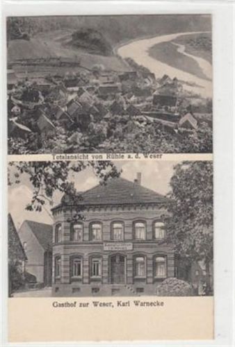 Rühle mit Totale und Gasthof zur Weser ungelaufen Gute Erhaltung.
