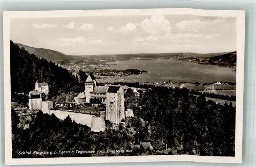 Rottach-Egern 1938 Fliegeraufnahme vom Schloss Ringsberg