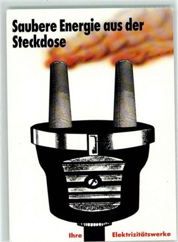 Klaus Staeck Saubere Energie aus der Steckdose