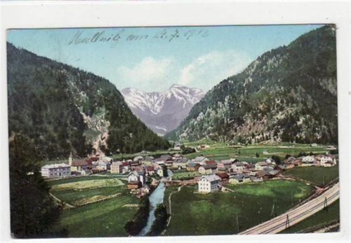 Mallnitz mit Geiselspitze gelaufen von 1913. leichte Eckabschürfungen, leicht fleckig, sonst gut erhalten