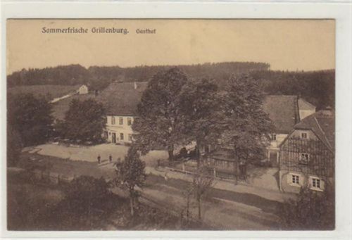 Sommerfrische Grillenburg / Tharandter Wald. Gasthof Grillenburg. Bes. Richard Stephan gelaufen. Gute Erhaltung.
