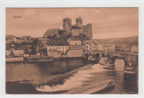 Runkel. Teilansicht mit Schloß ungelaufen Gute Erhaltung.