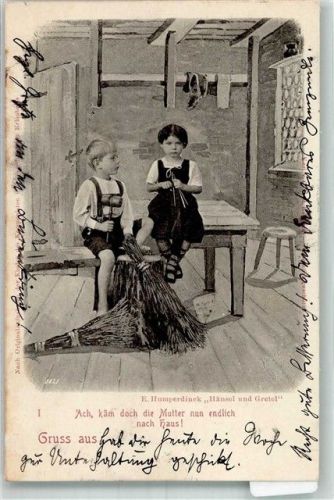 1900 Szene aus der Märchenoper von Engelbert Humperdinck Adelskorrespondenz