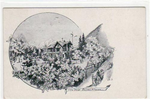 Pertisau am Achensee, Künstlerkarte mit Villa Haigl gelaufen von ca. 1923. Gute Erhaltung.