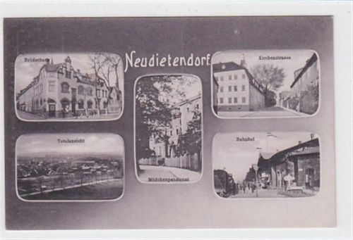 Neudietendorf Neudietendorf. Brüderhaus Totalansicht Mädchenpensionat Kirchenstrasse Bahnhof ungelaufen Top Erhaltung.