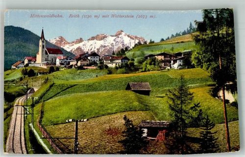 Reith 1923 Panorama des Ortes mit Pfarrkirche St. Nikolaus Verlag Purger & Co. Nr. 12624