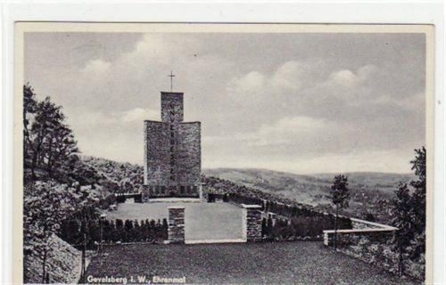 Gevelsberg mit Ehrenmal gelaufen von 1938. Gute Erhaltung.