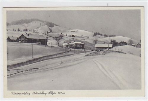 Schindelberg im Allgäu mit Winterpartie ungelaufen Gute Erhaltung.