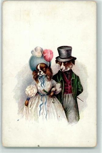 Hund Hundepaar Brüder Kohn 901-1