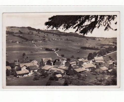 Fotokarte von Kranzegg im Allgäu. Totalansicht gelaufen kleiner Knick an der unteren rechten Ecke leicht fleckig. Marke entfernt, sonst gut erhalten.