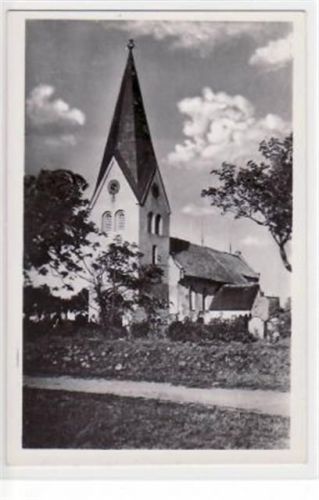 Amrum Nebel a. Amrum mit Kirche ungelaufen Gute Erhaltung.