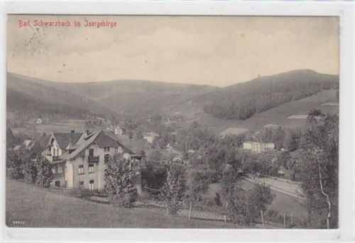Bad Schwarzbach Bad Schwarzbach - Czerniawa-Zdrój / Kreis Lauban - Luban im Isergebirge. Teilansicht gelaufen 1915. Leichte Stempelspuren, sonst gut erhalten