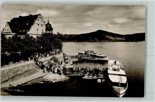 Saalburg Am Stausee der Bleiloch Saaletalsperre