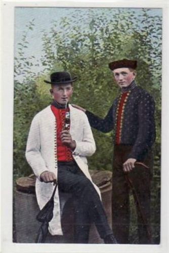 Volkstrachen aus Schaumburg-Lippe und Umgegend. Männer in Tracht ungelaufen Gute Erhaltung.