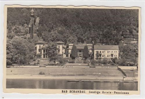Bad Schandau Bad Schandau. Sendigs Hotel - Pension ungelaufen Gute Erhaltung.