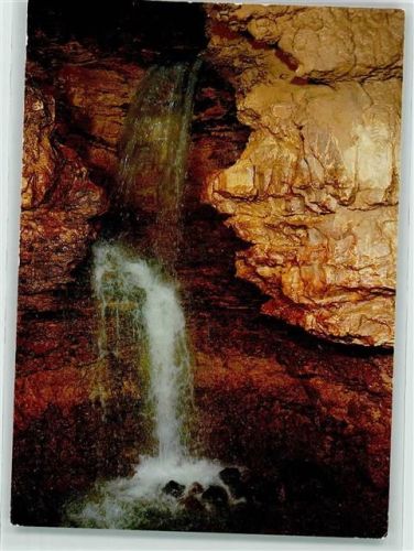 Karsau Tschamberhöhle Erosionshöhle Wasserfall AK