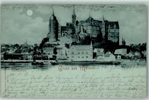 Meißen 1898 Albrechtsburg Dom