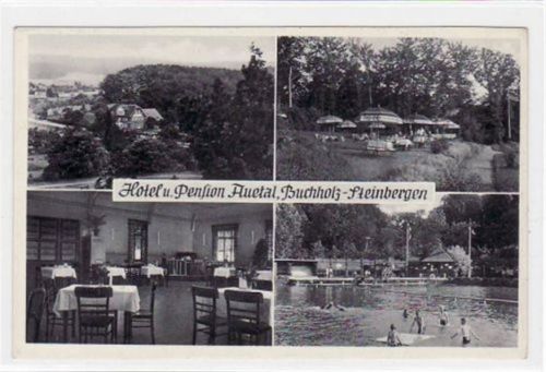 Buchholz - Steinbergen b. Rinteln. Hotel u. Pension Auetal ungelaufen Gute Erhaltung.