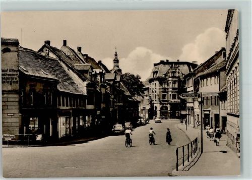 Lutherstadt Eisleben Hallesche Straße Auto Fahrrad