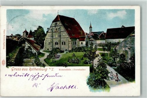 91541 W8803 Rothenburg ob der Tauber 1900 - Rossmühle Garten