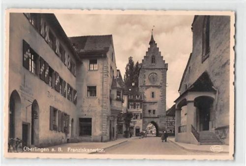 Überlingen am Bodensee. Franziskanertor ungelaufen Gute Erhaltung.