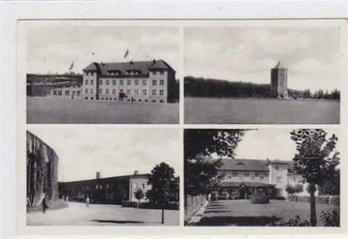 Rothenburg - Czerwiensk<span style="font-weight: bold;"> /Kreis Grünberg - Zielona Góra mit vier verschiedenen Abbildungen gelaufen. Marke entfernt. Leichte Stempelspuren, sonst gut erhalten