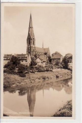 Lünen - Lippe mit Marienkirche ungelaufen Leichter Bug oben rechts und unten links, sonst gut erhalten