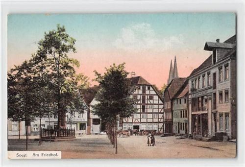 Soest. Partie am Friedhof. Feldpost Gute Erhaltung.