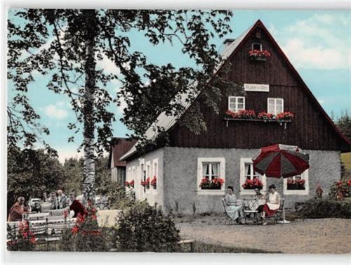 Bischofsgrün. Gaststätte Auer Alm ungelaufen Rückseite leicht fleckig, sonst gut erhalten