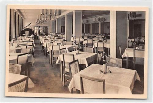 Friedrichroda Friedrichroda. Speisesaal des FDGB-Erholungsheim Walter Ulbricht ungelaufen Sehr gut erhalten.