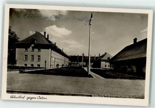 Triesdorf Ackerbauschule Landwirtschaftliche Lehr- und Versuchsanstalt des Bezirksverbandes Ober- und Mittelfranken Schulhof