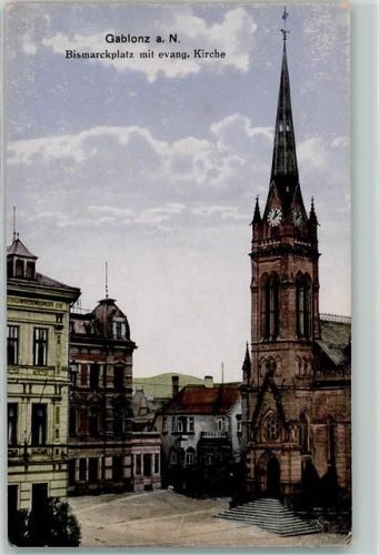 Jablonec n. Nisou Bismarckplatz Ev. Kirche