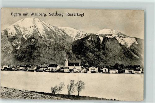 83700 W8183 Rottach-Egern 1909 Gebrauchsspuren Wallberg Setzberg Risserkogl Kirche