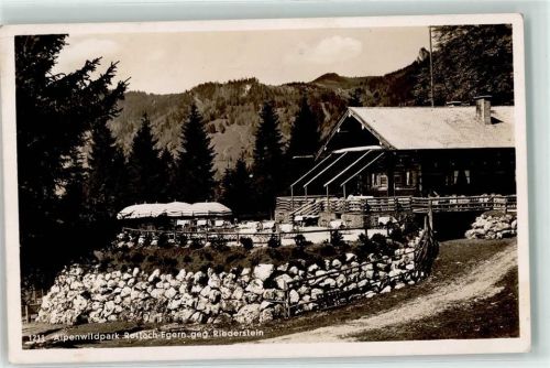 83700 W8183 Rottach-Egern - Cafe Alpenwildpark Rieserstein Terrasse