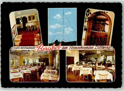 Dillberg Fernsehsender Dillberg Cafe-Gasthaus Berghof Gastraum Bartresen