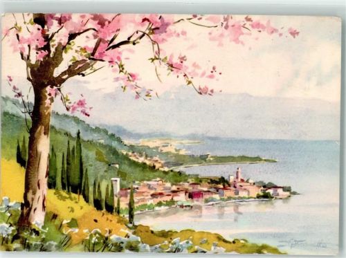 Lago di Garda Die Bucht sign.
