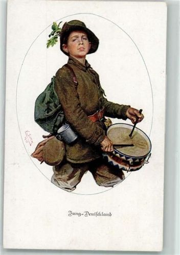 Offiz. Postkarte Jung Deutschland Trommler