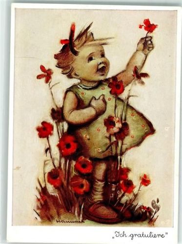 Ich gratuliere Mädchen Klatschmohn Nr 5010