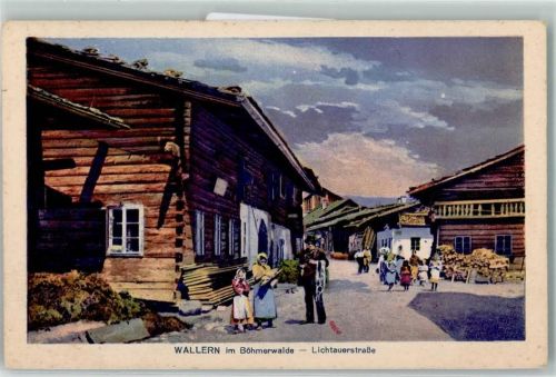 Volary Wallern i. Südböhmen - Lichtauerstraße Holzhäuser Tracht